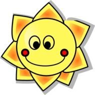 Smiling Sun At Clkercom Vector Online Royalty