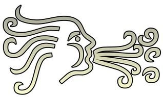Cloud Blowing drawing