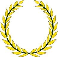 Gold Olive Wreath At Clkercom Vector Online