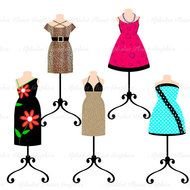 To Boutique Dresses Dress Shop Mannequin Digital Set