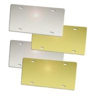 metal plates on the white background