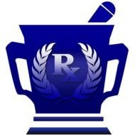 Blue Mortar And Pestle Amp Rx Symbol Clip