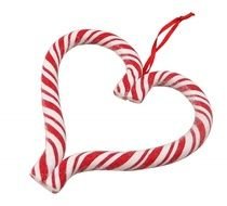 Candy Cane Heart Gisela Graham
