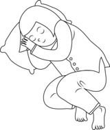 Sleeping Girl drawing