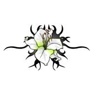 Lily Flower, Tattoo Design