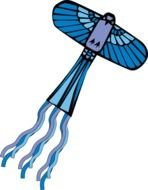 blue bird form Kite, drawing