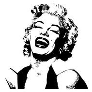 Clipart of Beautiful Marilyn Monroe