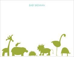 Baby animails Silhouette drawing