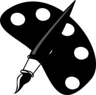 Paint Palette Black And White Panda Free N3