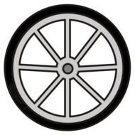 wheel on a white background