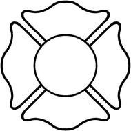 Back &amp;gt Gallery For Fire Dept Maltese Cross Black And White