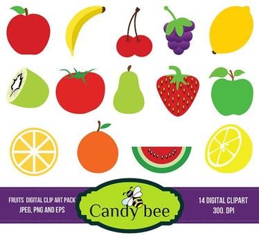 Fruit Digital Fruits Apple clipart