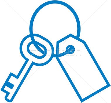 473372 Stock Photo Vector Key Ring With And Label Illustrationjpg