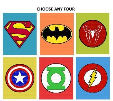 Printable Superhero Symbols Cake Ideas And Designs clipart
