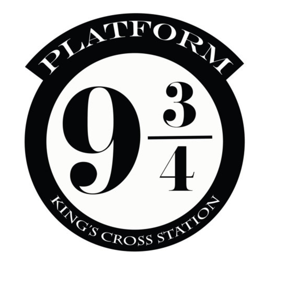 Decal Harry Potter Platform 9 3 4 Kings Cross Station Sticker