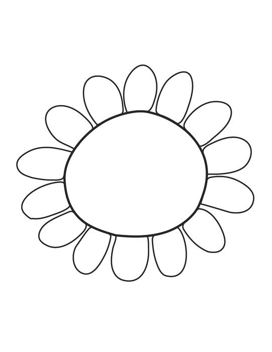 Black and white drawing of the beautiful flower clipart