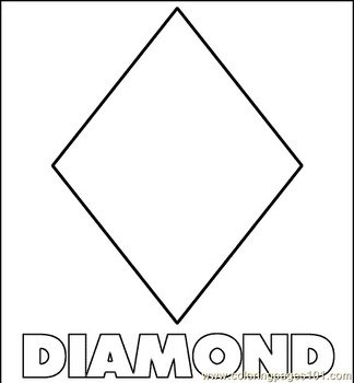Pages Diamond Shape Education Shapes Free Printable Kbnr7fnp