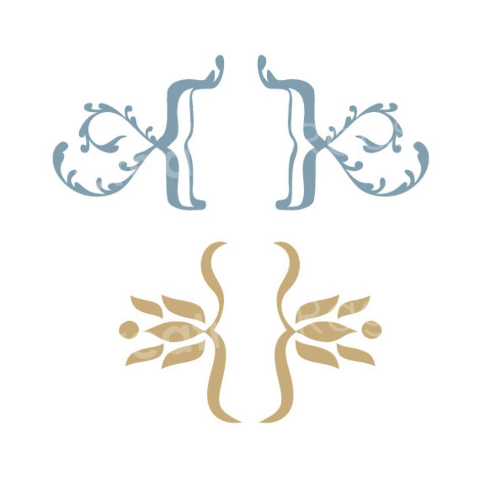 Items Similar To Kit 002 9 Decorative Curly Brackets