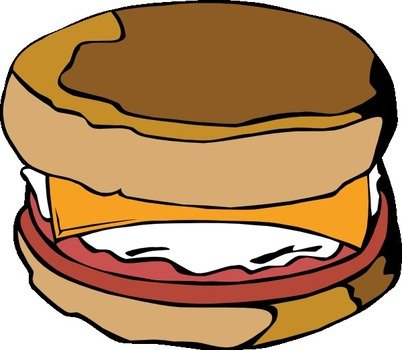 Vector Egg On Muffin Clip Art 113009 Hightpng
