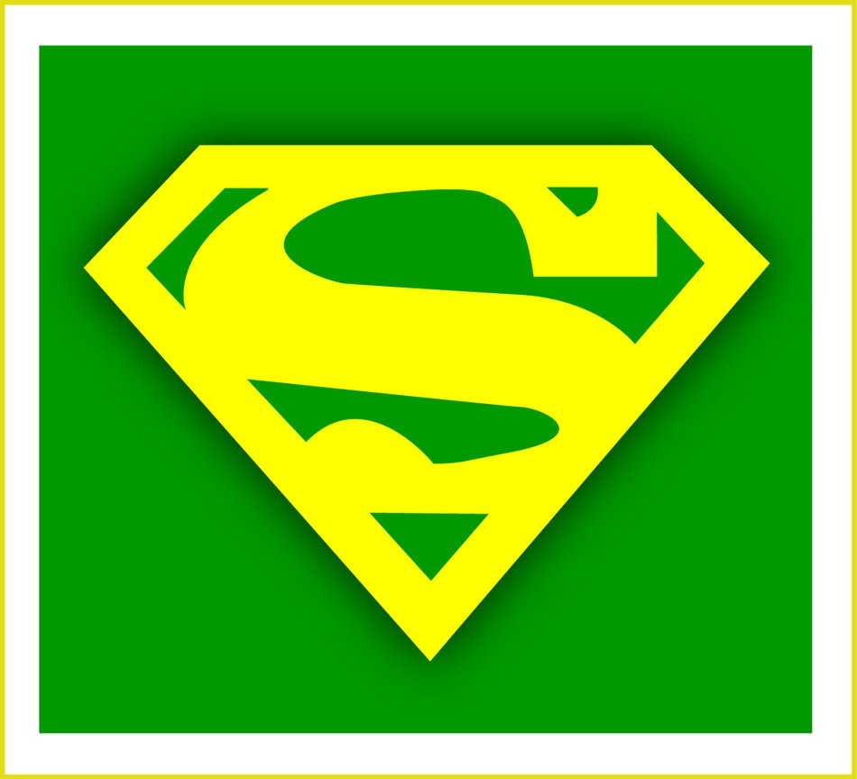 Superman yellow s drawing