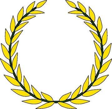 Gold Olive Wreath At Clkercom Vector Online