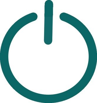 Black Power Button At Clkercom Vector Online