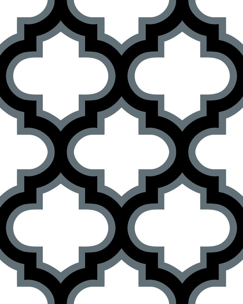 Moroccan pattern on a white background