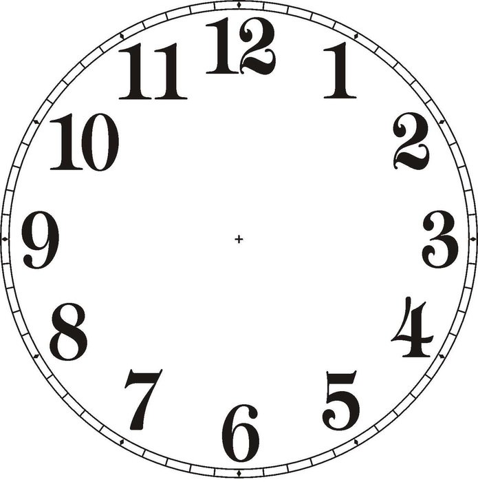 İllustration of Blank Clock