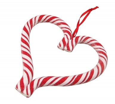 Candy Cane Heart Gisela Graham
