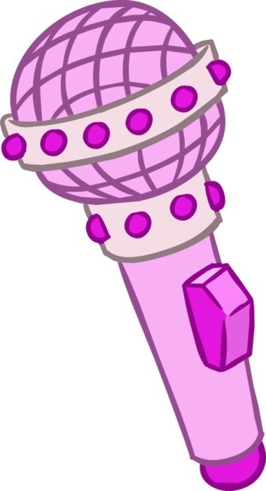Pink Microphone drawing