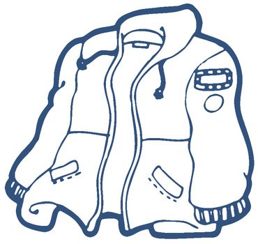 drawn winter jacket