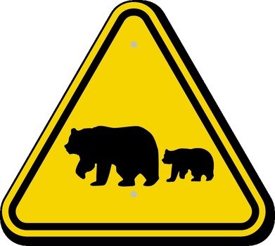 bears Warning Signs drawing