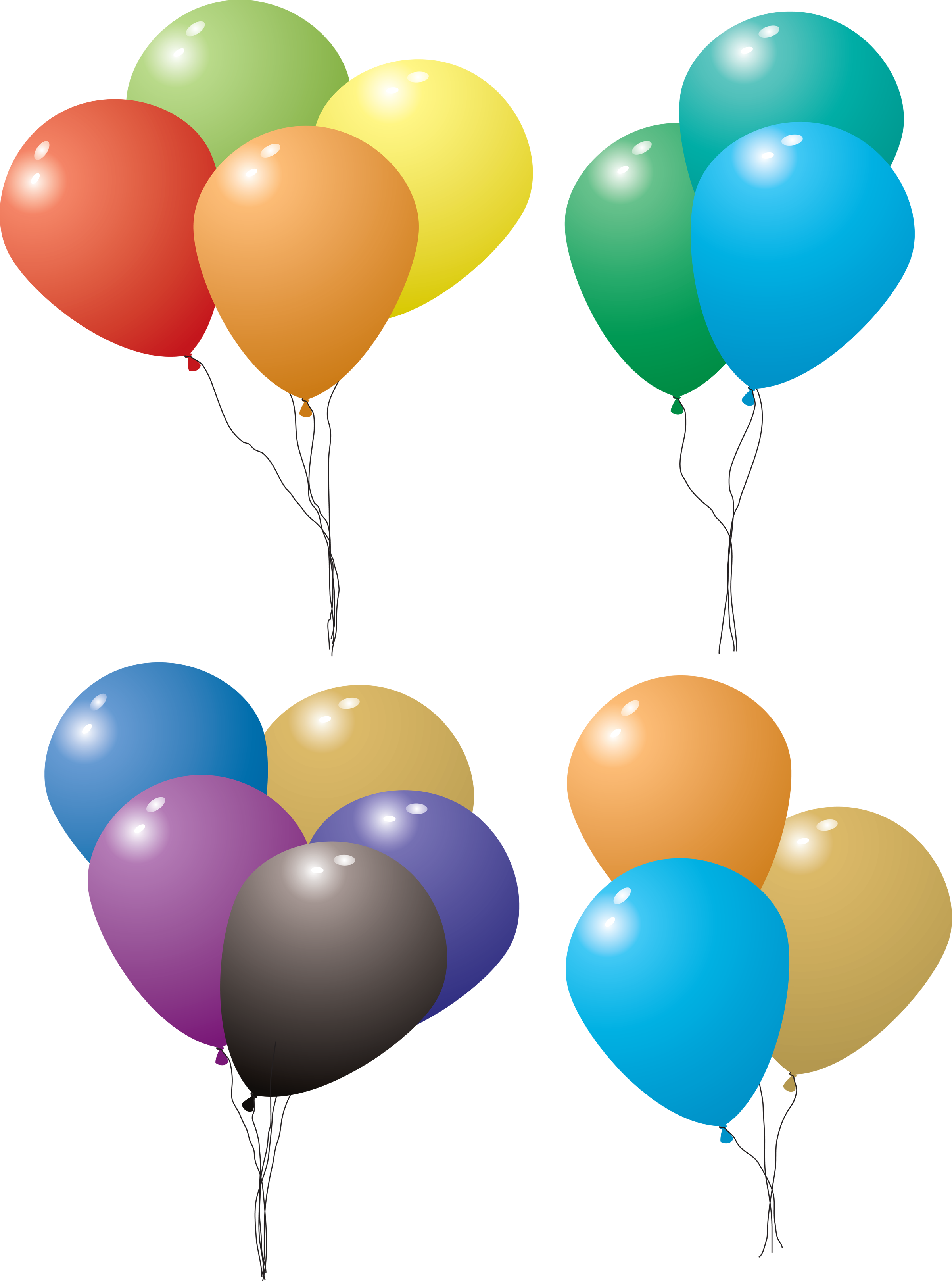 Birthday Balloons drawing free image download