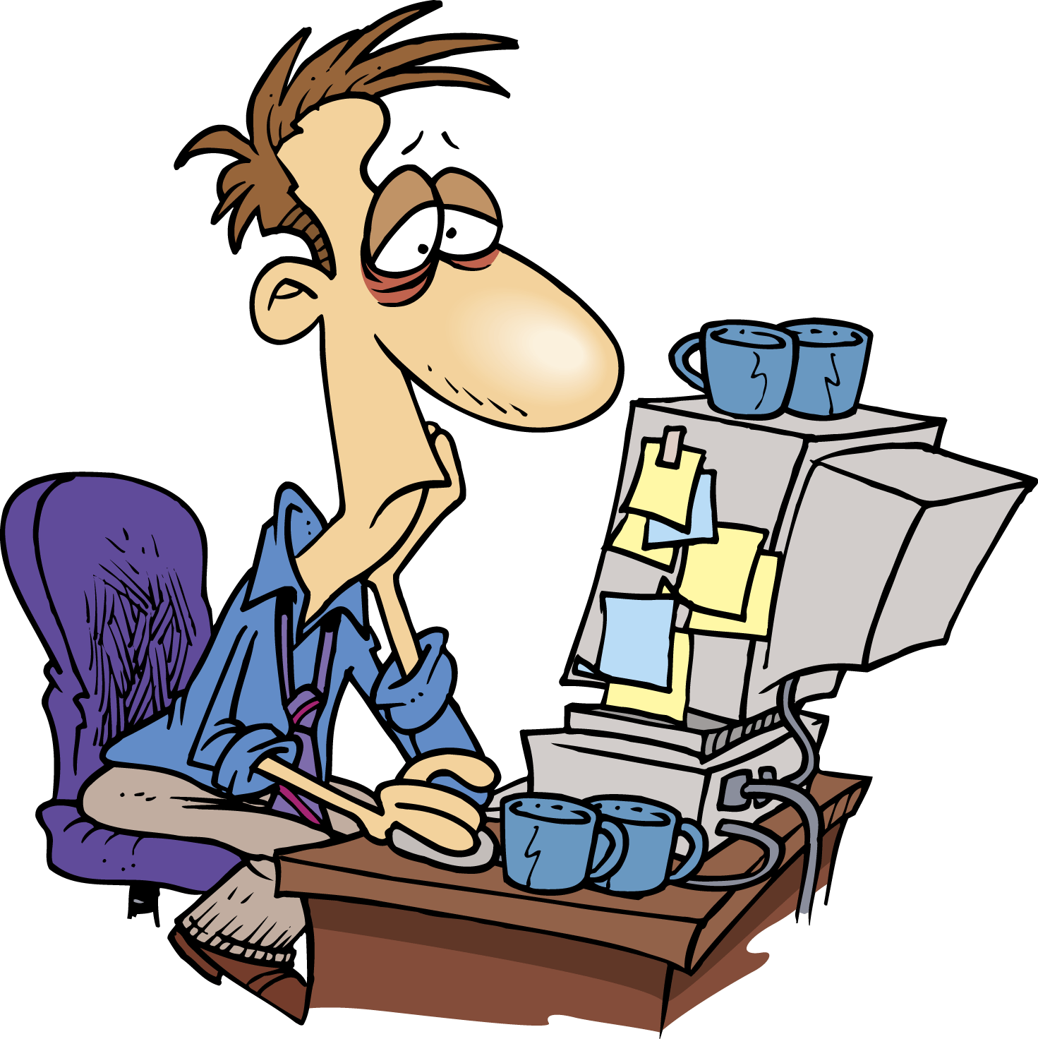 Clipart Of Man At The Computer Free Image Download clipart-of-man-at-the-computer-free-image-download