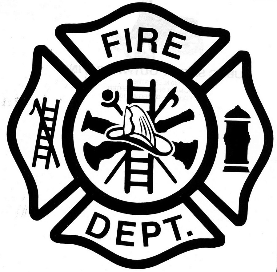 Black and white logo of Chicago Fire Department free image download