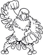 clipart of the Eagles Football logo