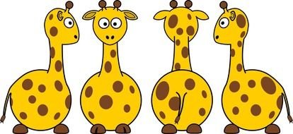cartoon funny Giraffe