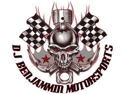 demolition derby logo on a white background