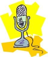 poster microphone drawing