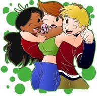 hugging friends