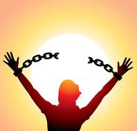 da man in chains protection rawing