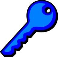 Dark Blue Key At Clkercom Vector Online Royalty N2