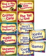 Station Sign Posters Set Of 12 Weird Animals Vbs
