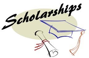 Scholarships, academic cap and diploma, drawing
