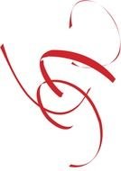 Clipart of the red swirl