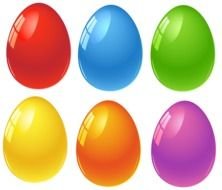 Wonderful Easter Png With Ornamented And Colored Eggs 12