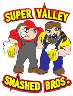 two cartoon bad men, smashed bros