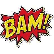bam cartoon text drawing