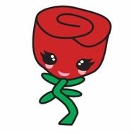 Cute Kawaii Single Red Rose Cartoon Character Photo Cut Outs Zazzle