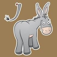 clipart of the cartoon donkey